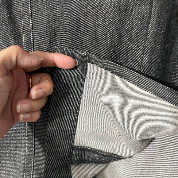 RENA ROWAN PETITE MAXI BLACK DENIM SKIRT WOMEN WITH BELT SIZE 6 - Picture 10 of 17